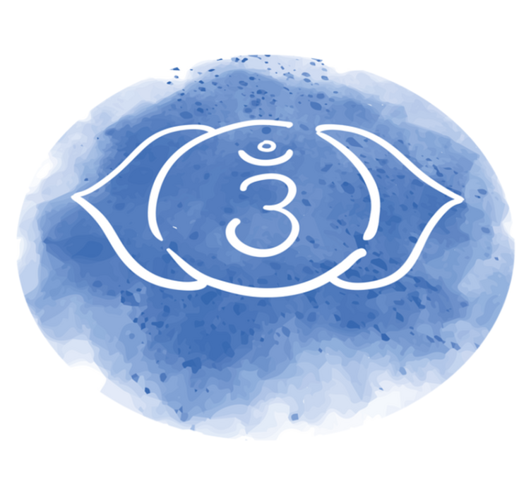 Harmadik szem csakra szimbólum modern szőnyeg - TenStickers