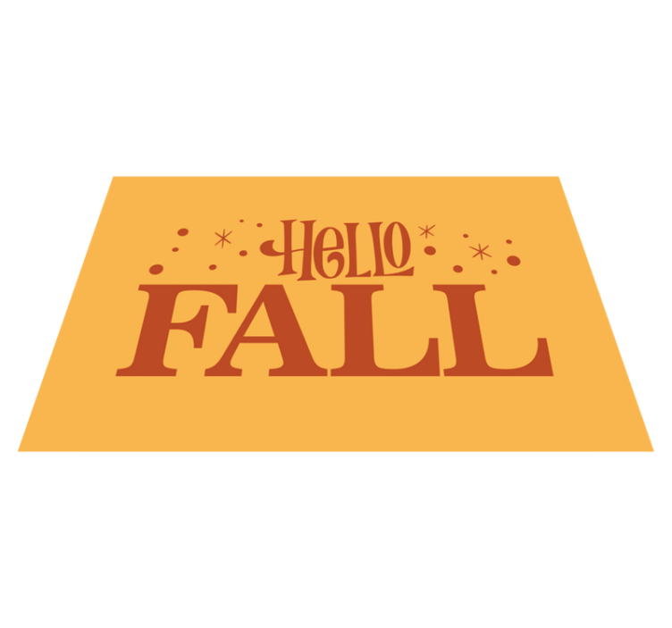 Hello ősz betűkkel design előszoba csempe - TenStickers