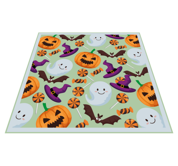Boldog halloweeni hangulatok vinil szőnyeg halloween - TenStickers
