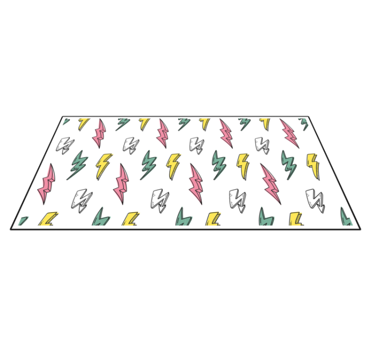 Villámminta vinil szőnyeg Játékok - TenStickers
