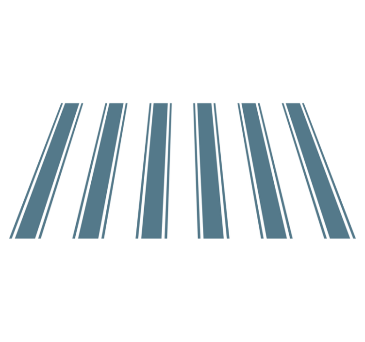 Kék-fehér "hamptons" csíkos szőnyeg - TenStickers