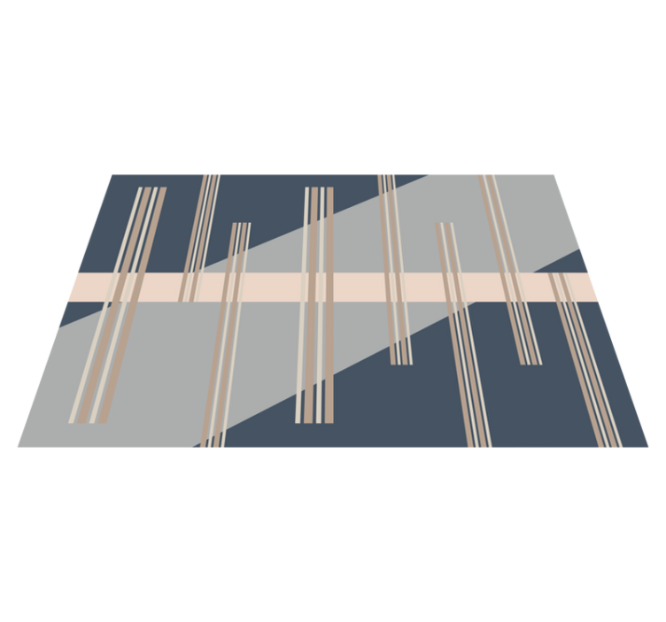 Csíkos esztétika vinil szőnyeg csíkos - TenStickers