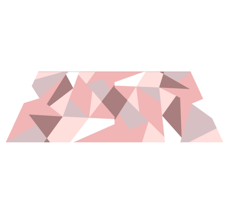 Geometrikus rosa háromszög mintás geometrikus szőnyegek - TenStickers
