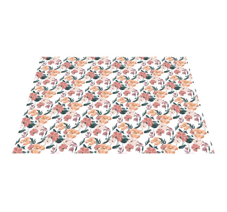 vinil szőnyeg virágok és növények botanikai virágok - TenStickers