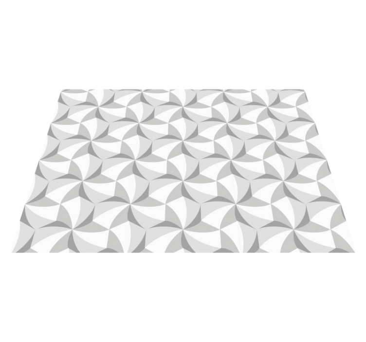 vinil szőnyeg geometriai absztrakt örvény minta - TenStickers