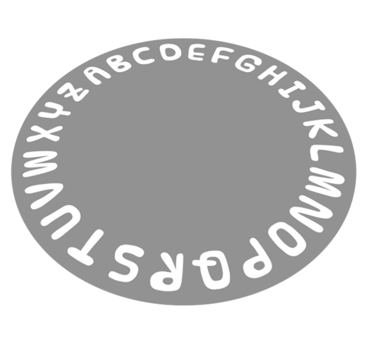 vinil szőnyeg ábécé ábécé kör - TenStickers