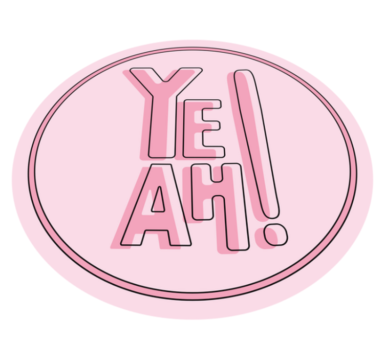 Kifejező szöveg motívum vinil szőnyegek - TenStickers