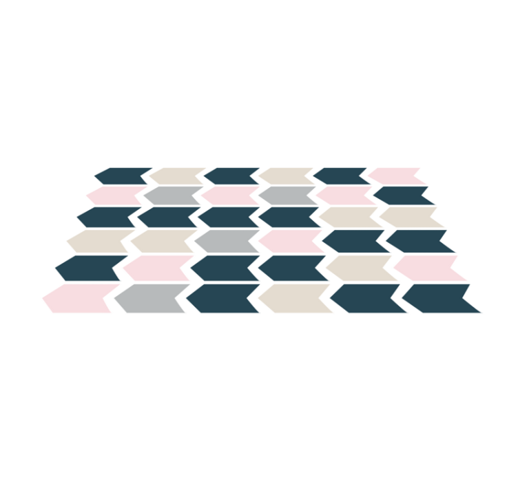 Stílusos geometrikus minta vinil szőnyeg geometriai - TenStickers