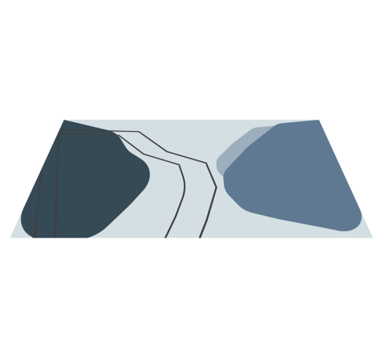 Absztrakt kontúrvonalak vinil szőnyeg geometriai - TenStickers