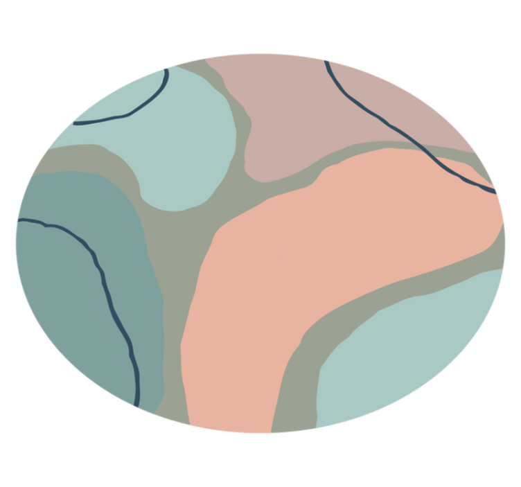 Absztrakt geometriai formák vinil szőnyeg minimalista - TenStickers