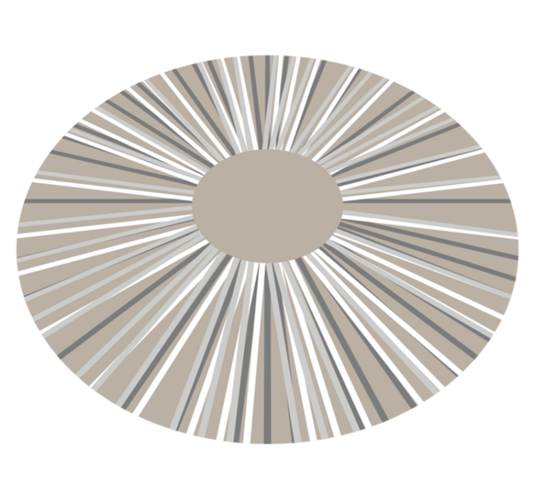 Geometriai tört kör alakú minta vinil szőnyeg geometriai - TenStickers