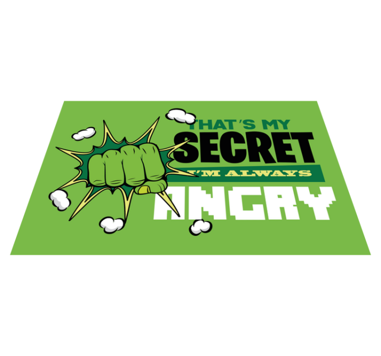 Mindig dühös vagyok gyerekszőnyeg - TenStickers