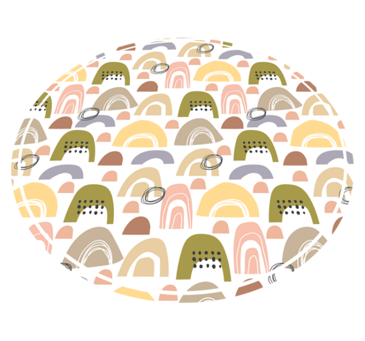 északi szivárványmintás északi szőnyeg - TenStickers