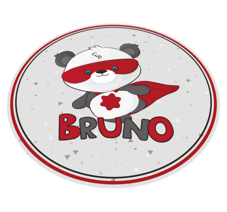 Személyre szabott szuperpanda szőnyeg - TenStickers