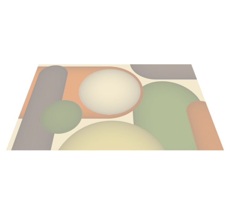 Modern vinil szőnyeg kortárs körmintákkal - TenStickers