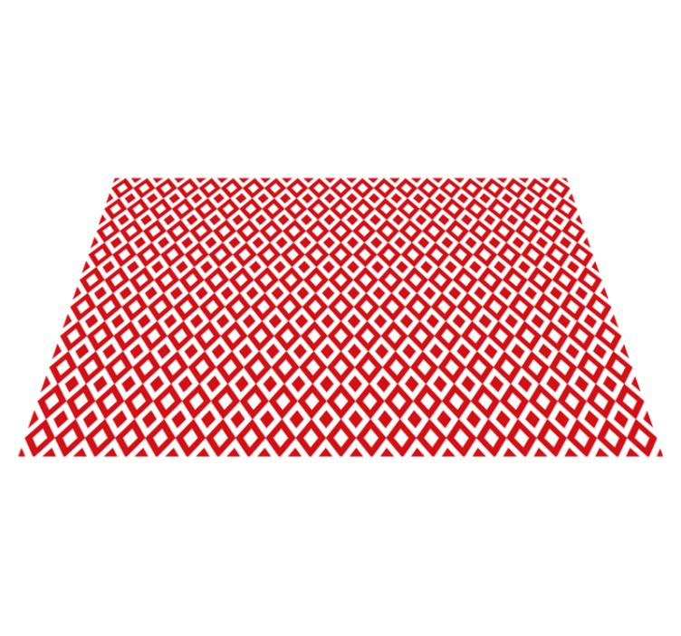 Gyémánt motívum Vinil szőnyeg piros - TenStickers