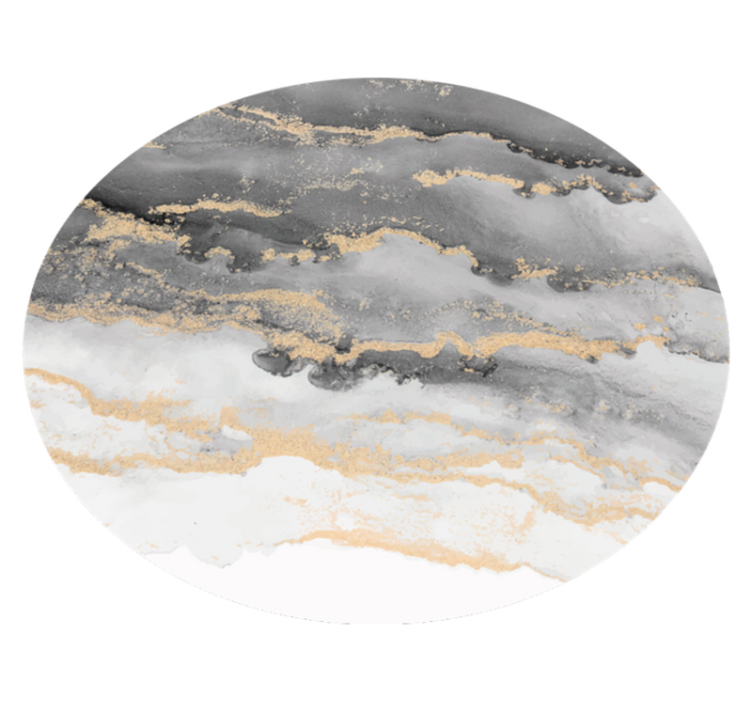 Szürke, arany részletekkel Márvány vinil szőnyeg - TenStickers