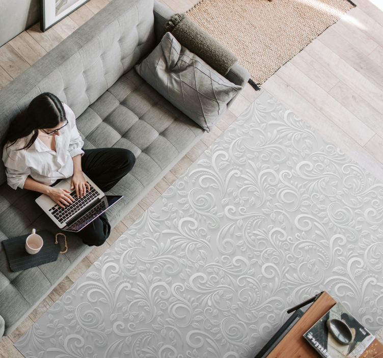 3d örvény mintás vinil szőnyeg otthoni irodai - TenStickers