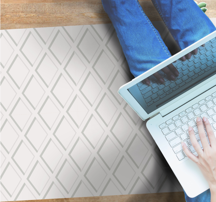 3d rombusz "hamptons" mintás geometriai szőnyegek - TenStickers