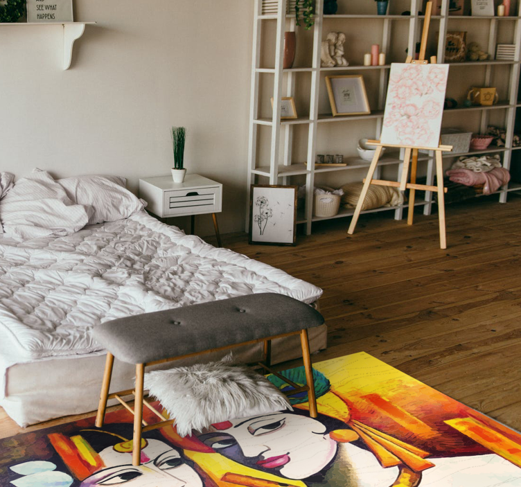 Kulturális lényeg Vinil szőnyeg nappali - TenStickers