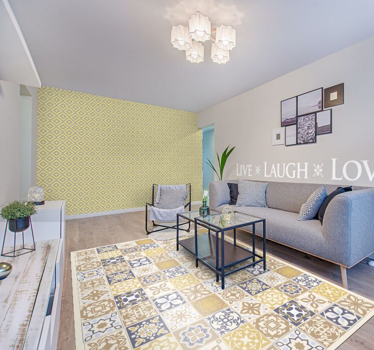 Mészkő spanyol csempe szőnyeg - TenStickers