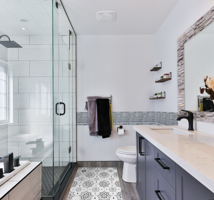 Szürke pantone cserép vinyl szőnyeg - TenStickers