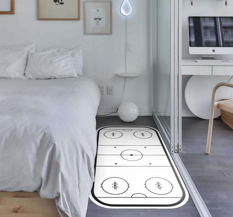 Jégkorongpálya vinil szőnyeg Játékok - TenStickers