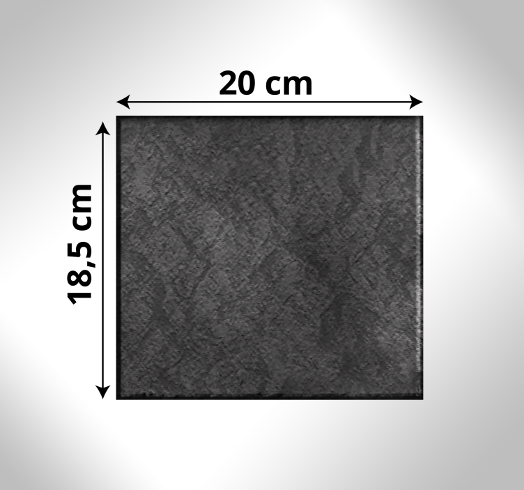 Texturált kő négyzet vinil szőnyeg struktúra - TenStickers