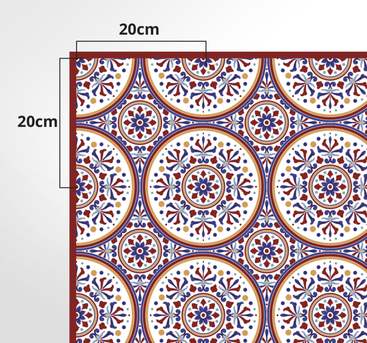 Majolika csempe vinil terem - TenStickers