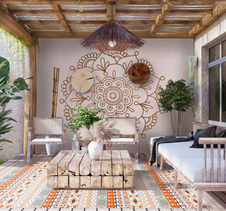 vinil szőnyeg etnikai bohemian stílusminta - TenStickers