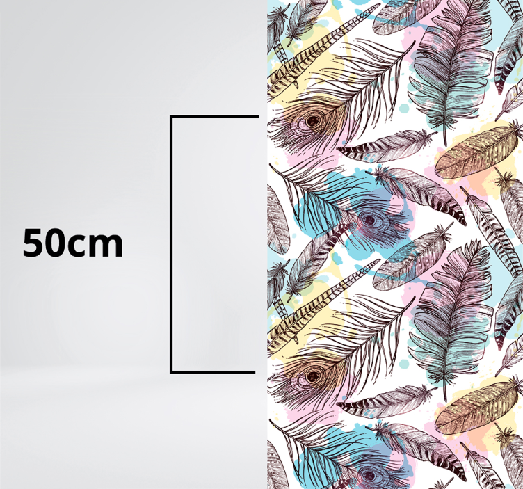 Madártoll állati nyomtatás vinil szőnyeg - TenStickers