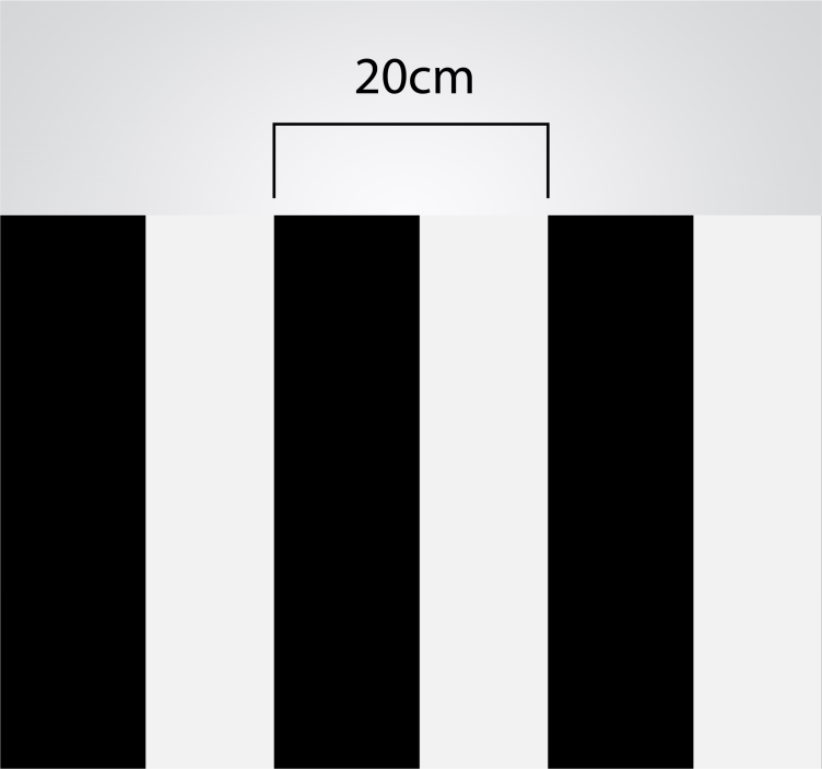 Konyhai fekete-fehér csíkos bakelit szőnyeg - TenStickers