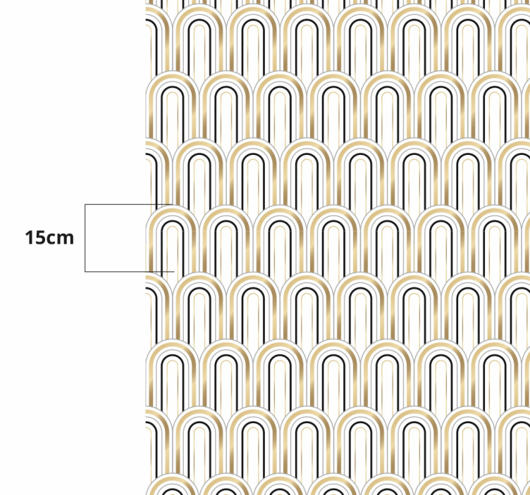 ív minta tervezés vinil szőnyeg geometriai - TenStickers