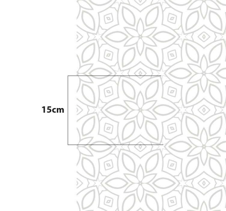 Virágos hidraulikus cserépszőnyeg - TenStickers