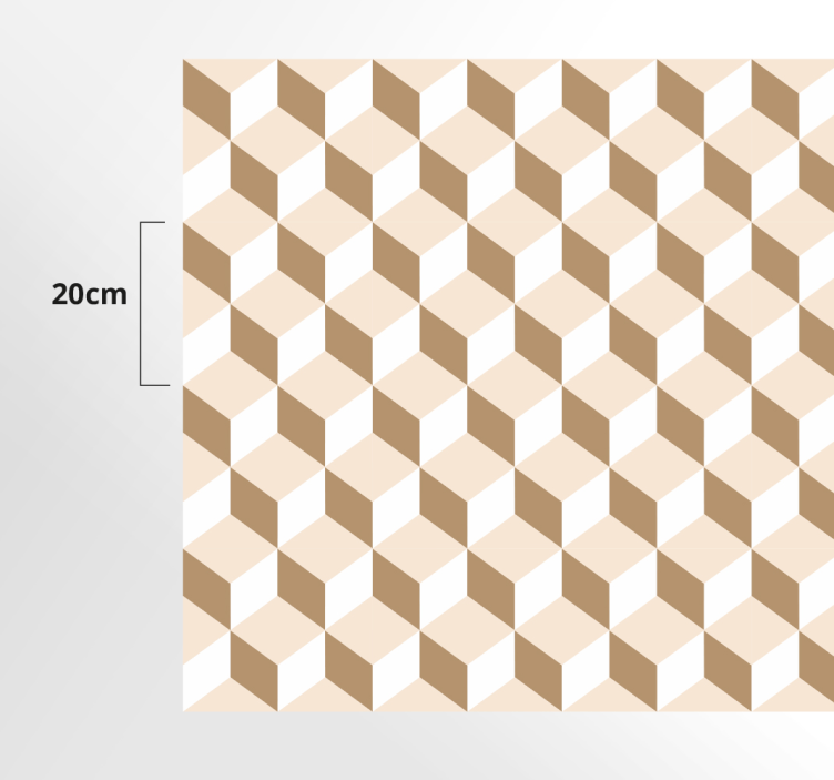 Modern kocka beija modern szőnyeg - TenStickers