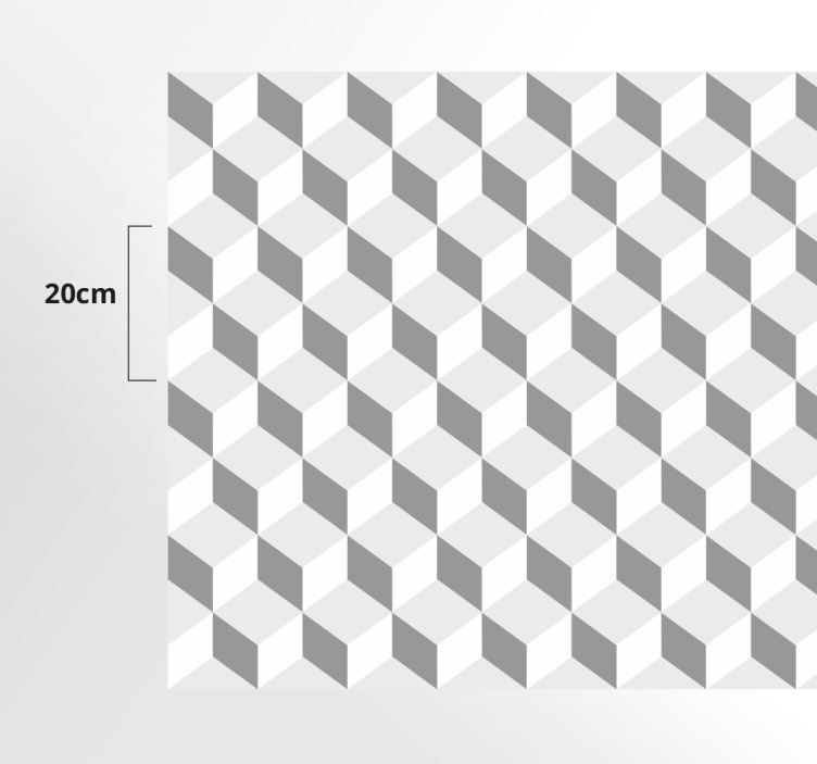 Szürke kockák vinil szőnyeg konyha - TenStickers