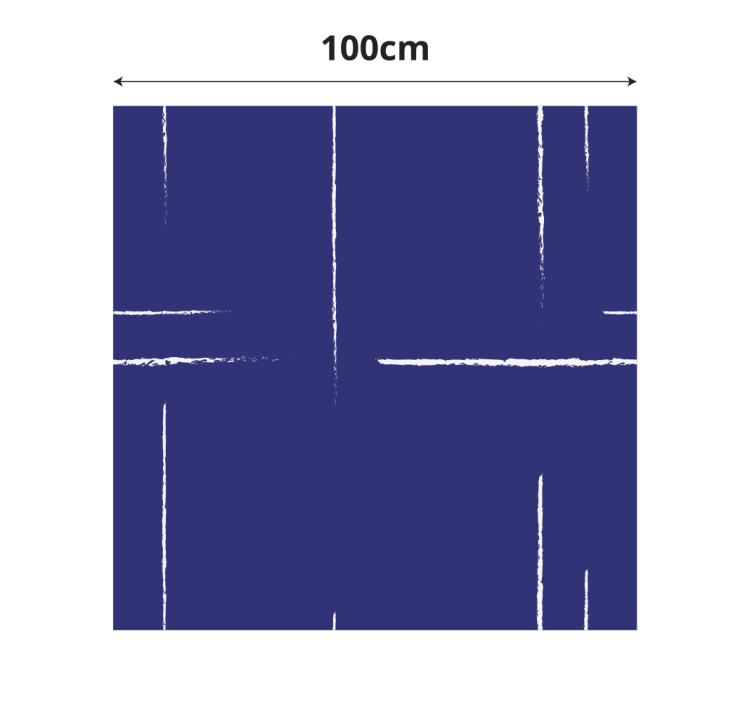 Modern vonalminta Vinil szőnyeg kék - TenStickers