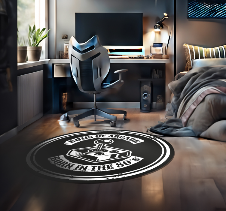 Fiai a 80-as évek egyedi szőnyegének - TenStickers