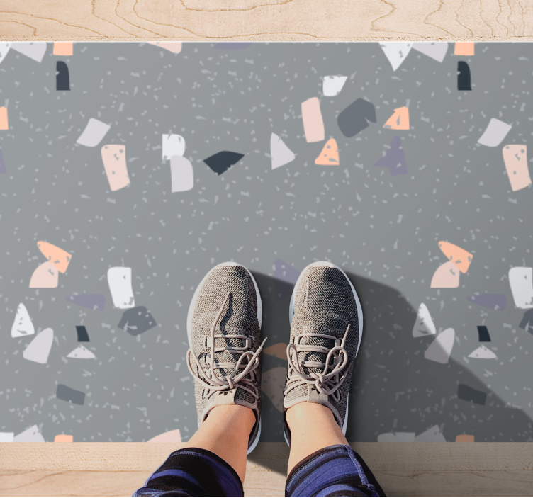 Absztrakt figurák Márvány vinil szőnyeg - TenStickers