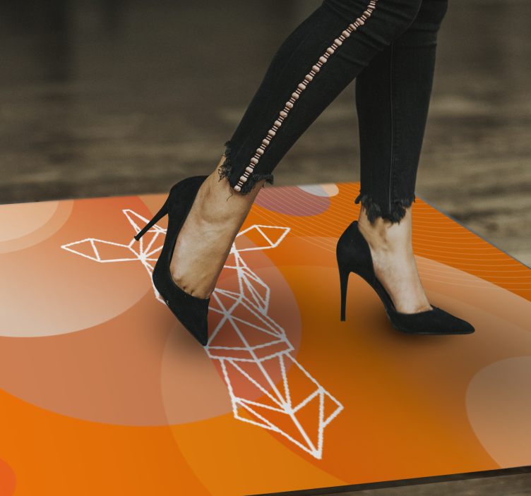 Absztrakt geometriai minták vinil szőnyeg modern - TenStickers