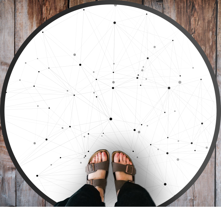 Absztrakt hálózati minta vinil szőnyeg modern - TenStickers