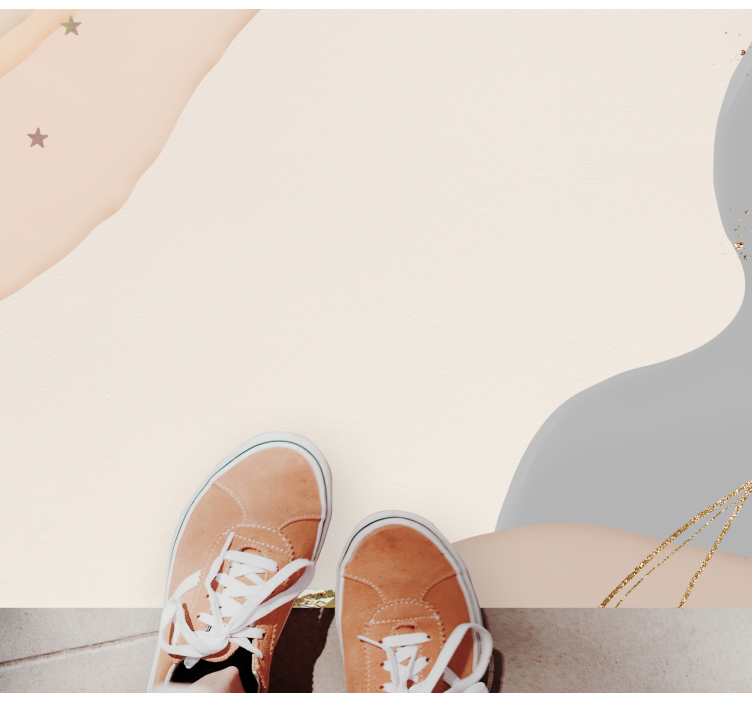 Absztrakt lágy hullámok vinil szőnyeg minimalista - TenStickers