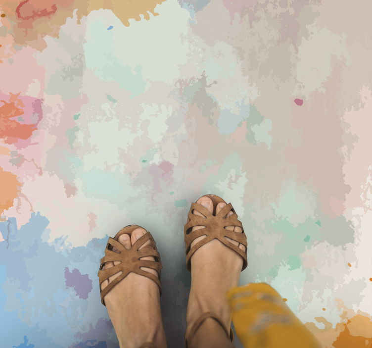 Absztrakt pippa terület szőnyeg modern szőnyeg - TenStickers