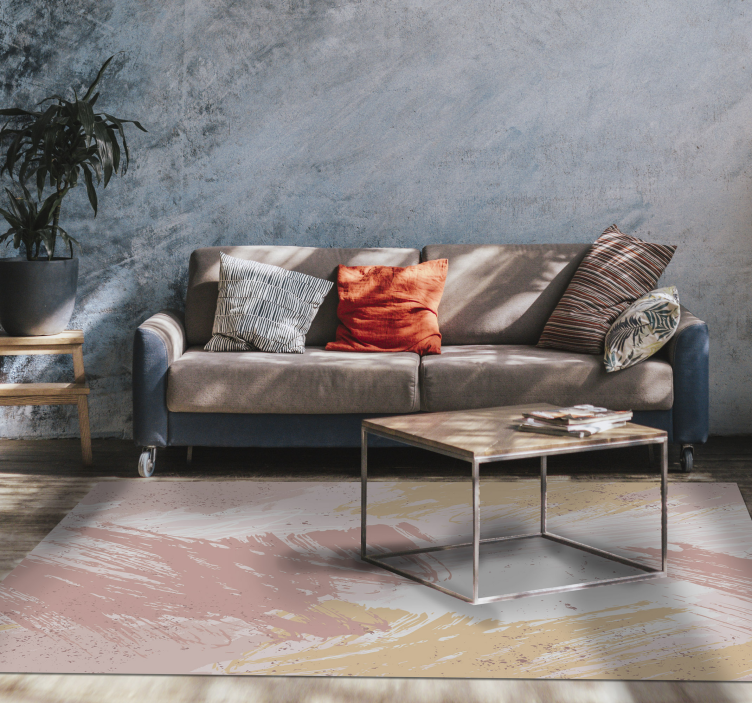 Absztrakt rózsaszín modern vinil szőnyeg - TenStickers