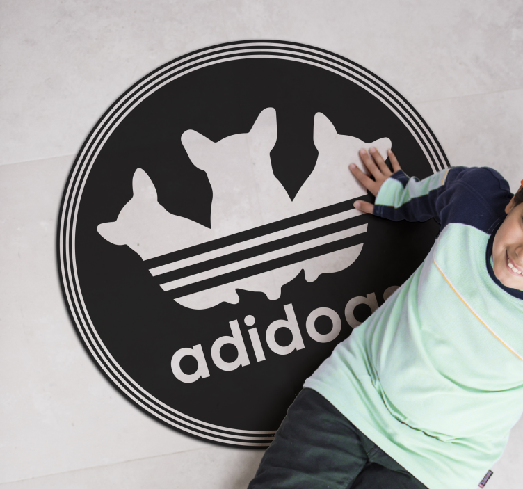 Adidogs vicces állati vinilszőnyeg - TenStickers