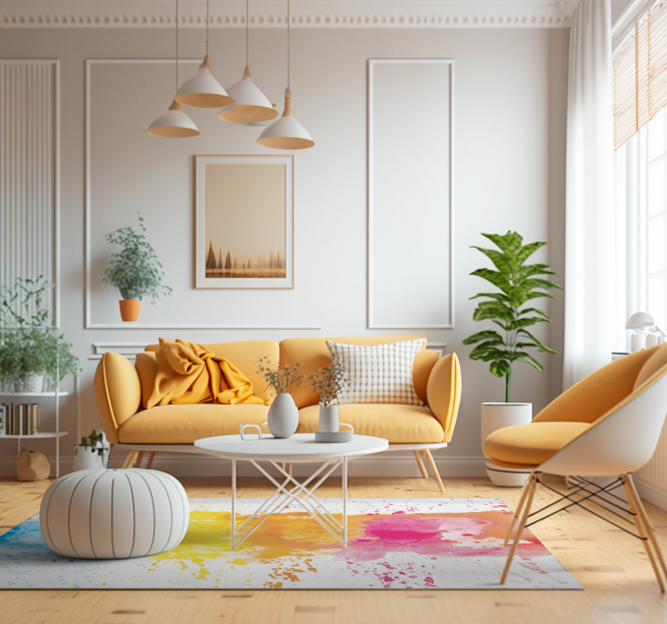 Akvarell splash modern bakelit szőnyeg - TenStickers