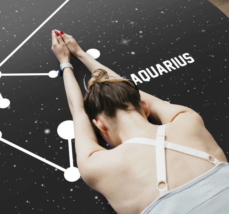 állatöv jel aquarius modern vinyl szőnyeg - TenStickers