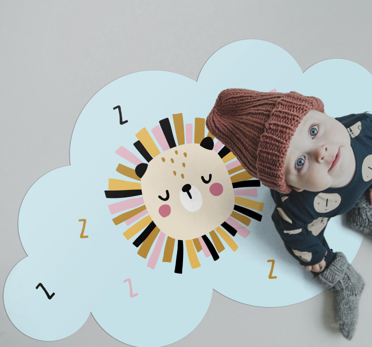 álmos oroszlánfelhő vinil szőnyeg gyerekek - TenStickers