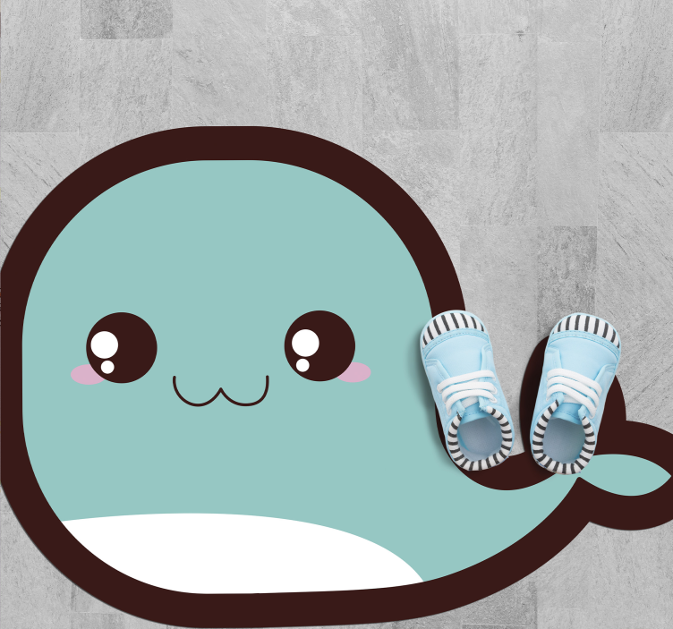 Anime bálna állati vinil szőnyeg - TenStickers