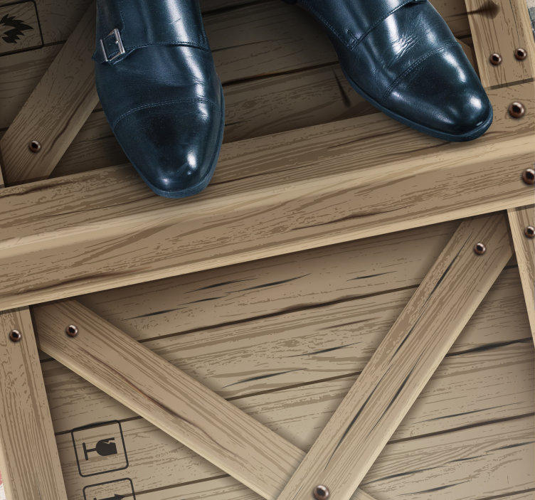 Anyaghatás - fából készült tokhatású vinilszőnyeg - TenStickers